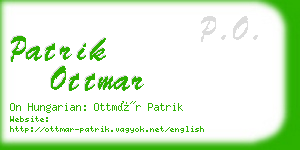 patrik ottmar business card